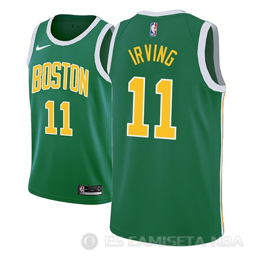 Camiseta Kyrie Irving #11 Boston Celtics Earned 2018-19 Verde - Haga un click en la imagen para cerrar